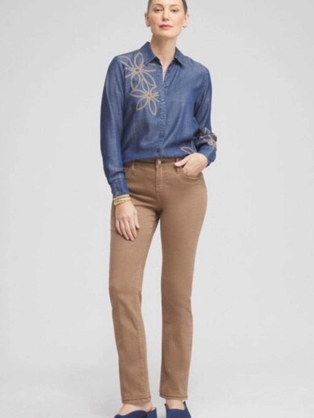NWOT Chico’s High Rise Girlfriend Jeans